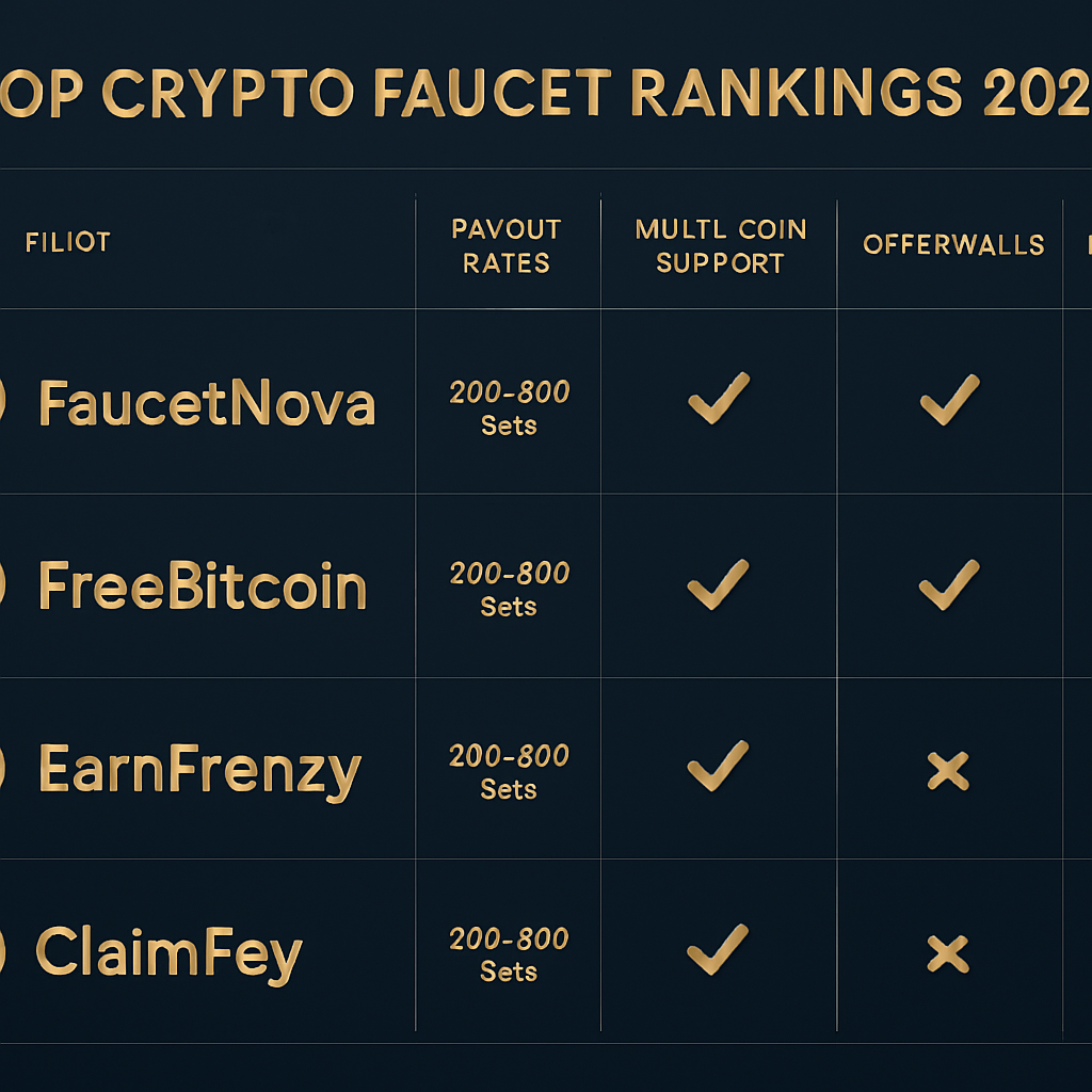 Best Crypto Faucet Sites in 2026 — Ranked & Reviewed (Highest Paying)